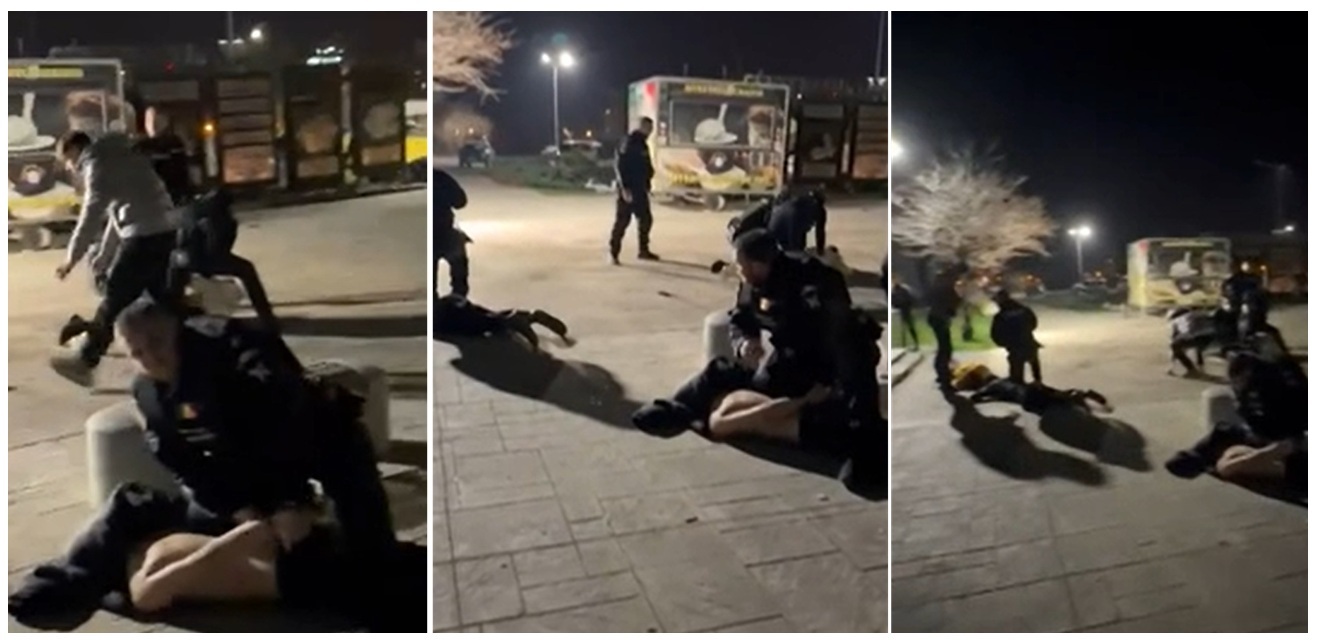 Bătaie în stațiunea Mamaia după petrecerea de Crăciun. Șase tineri, puși la pământ de jandarmi, încătușați și duși la Poliție