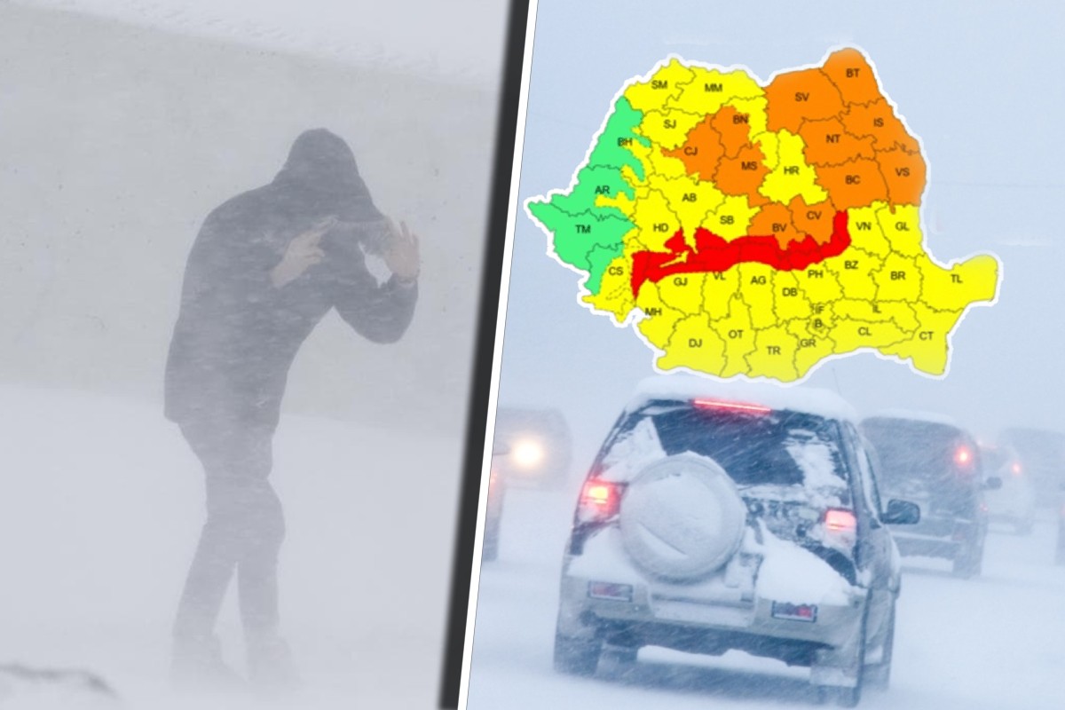 ANM a emis COD ROŞU. Furtună cu viscol puternic, care troieneşte zăpada