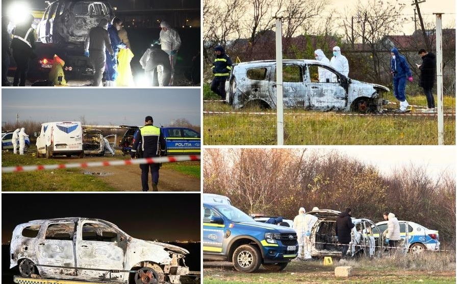Cadavru carbonizat găsit într-o mașină abandonată, în Oradea