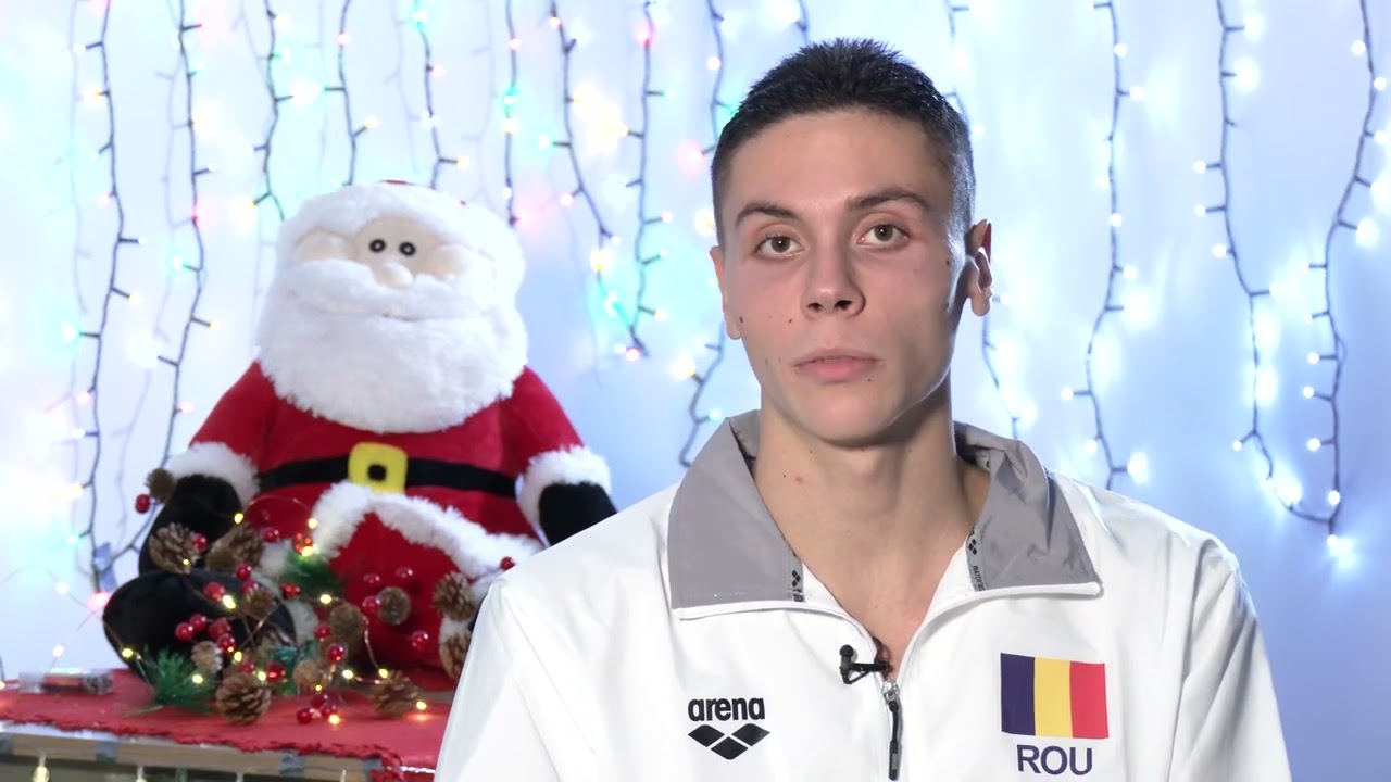 Unde va petrece David Popovici de Crăciun şi Revelion. „E momentul în care nu mai sunt sportivul care se trezește la 5:30”