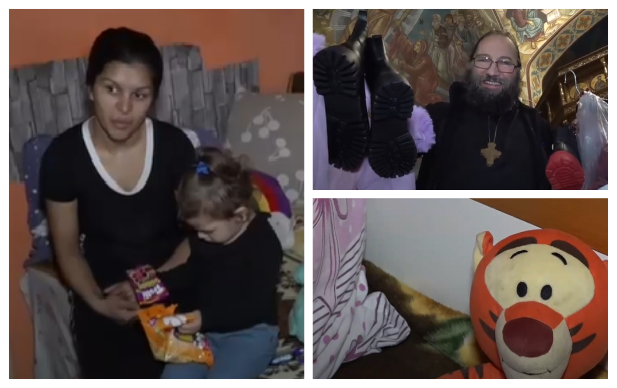 De Crăciun, preotul Damaschin aduce un strop de bucurie și magie pentru copiii săraci din Iași: ”Încerc să-i scot din noroaie și din întuneric”