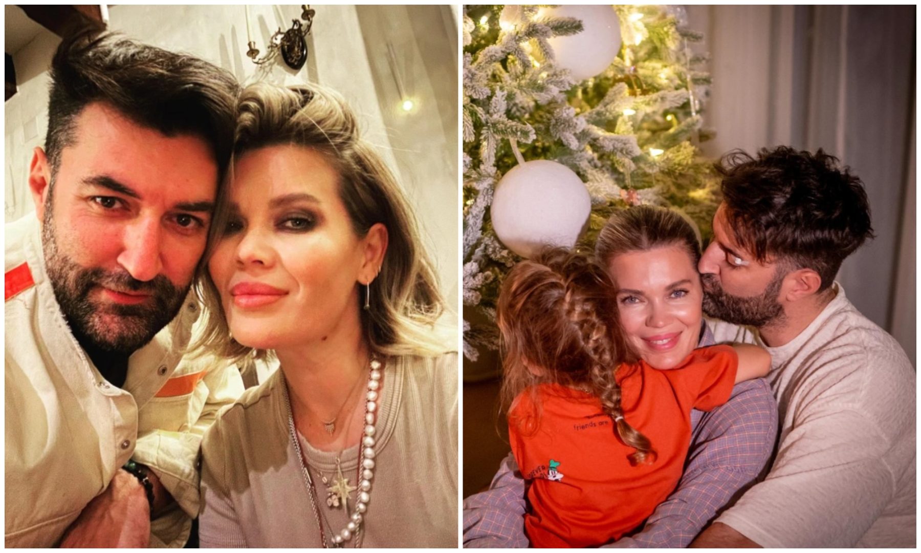 Smiley și Gina Pistol, primele imagini de Crăciun. Cum s-au fotografiat alături de fiica lor, lângă brad: „Sărbători cu suflet plin”