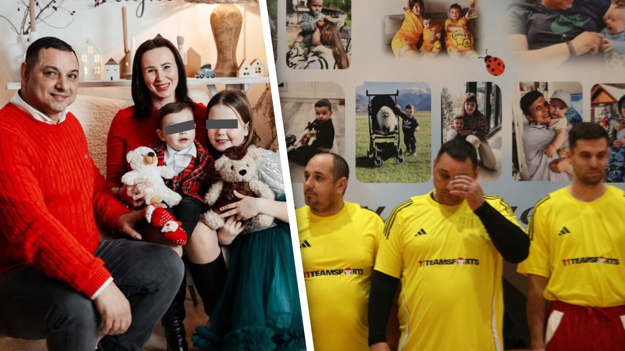 Durerea unui părinte care și-a pierdut copilul. Ionel Ganea, copleșit de lacrimi la memorialul fiului său, plecat dintre noi la doar 2 ani