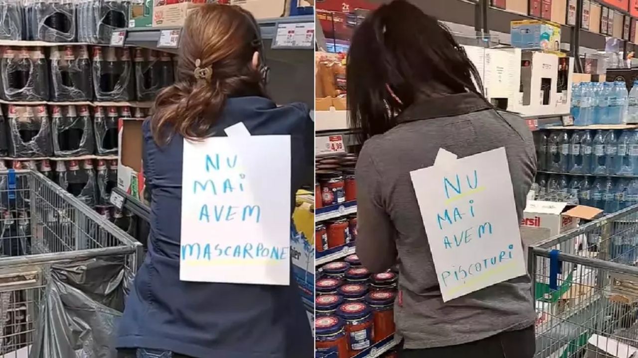 IREAL! Soluția angajaților unui magazin Lidl pentru a scurta dialogul cu românii care au dat năvală la cumpărături pentru Revelion