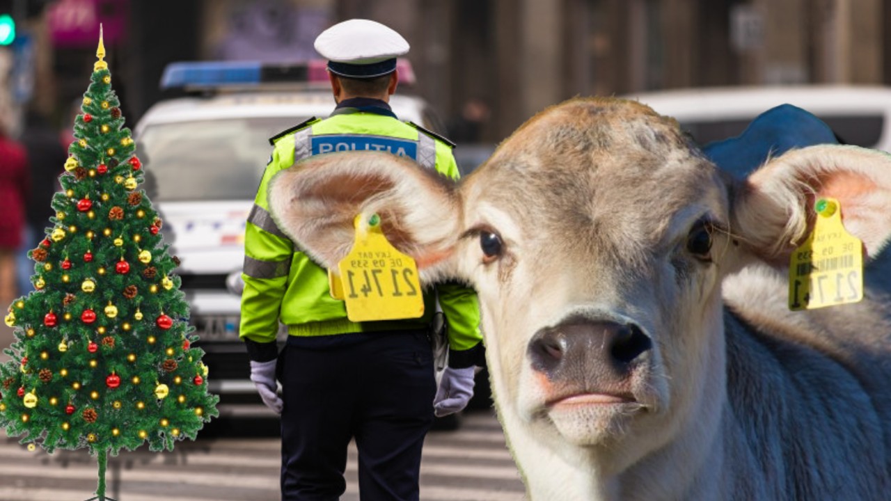 Un viţel şi 1.000 de euro, mită oferită de un sibian pentru a rămâne cu permisul de Sărbători