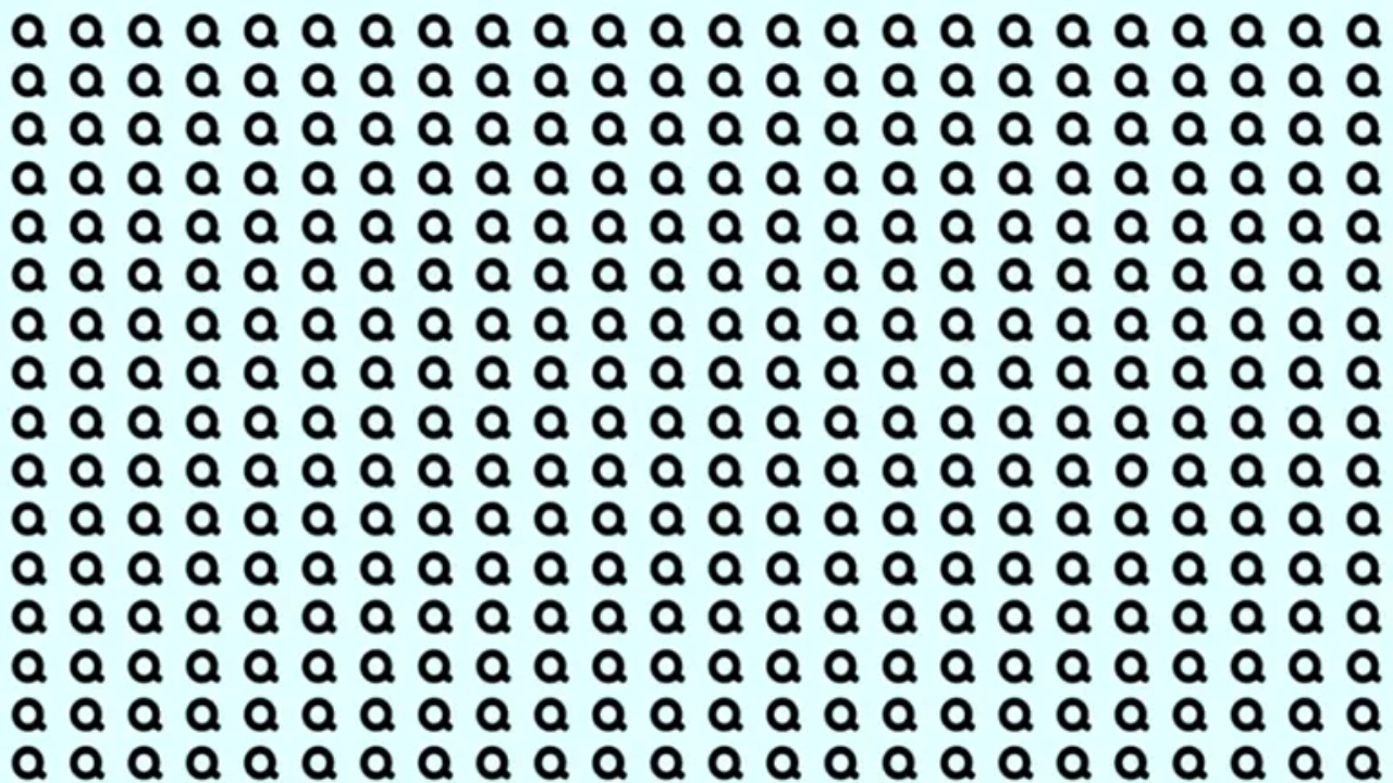 TEST IQ. Identificați singura literă O ascunsă printre Q-uri. Numai mințile sclipitoare reușesc în mai puțin de 10 secunde