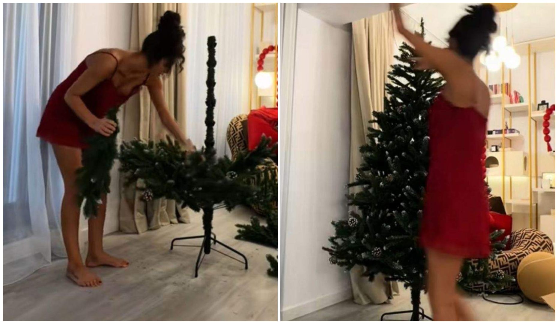 FOTO Cum și-a împodobit Ramona Olaru bradul de Crăciun. Nu a ales culorile clasice