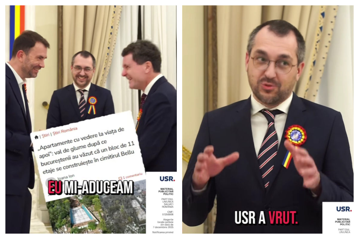 VIDEO Scandalos! Cum a ajuns Nicuşor Dan agent electoral pentru Cătălin Drulă şi USR chiar la recepția de Ziua Națională