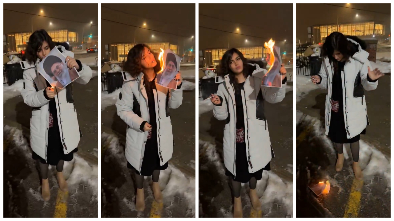 Tânăra care și-a aprins țigara cu portretul în flăcări al ayatollahului a devenit simbolul protestelor din Iran. Peste 2.500 de persoane și-au pierdut viața în urma revoltelor sociale
