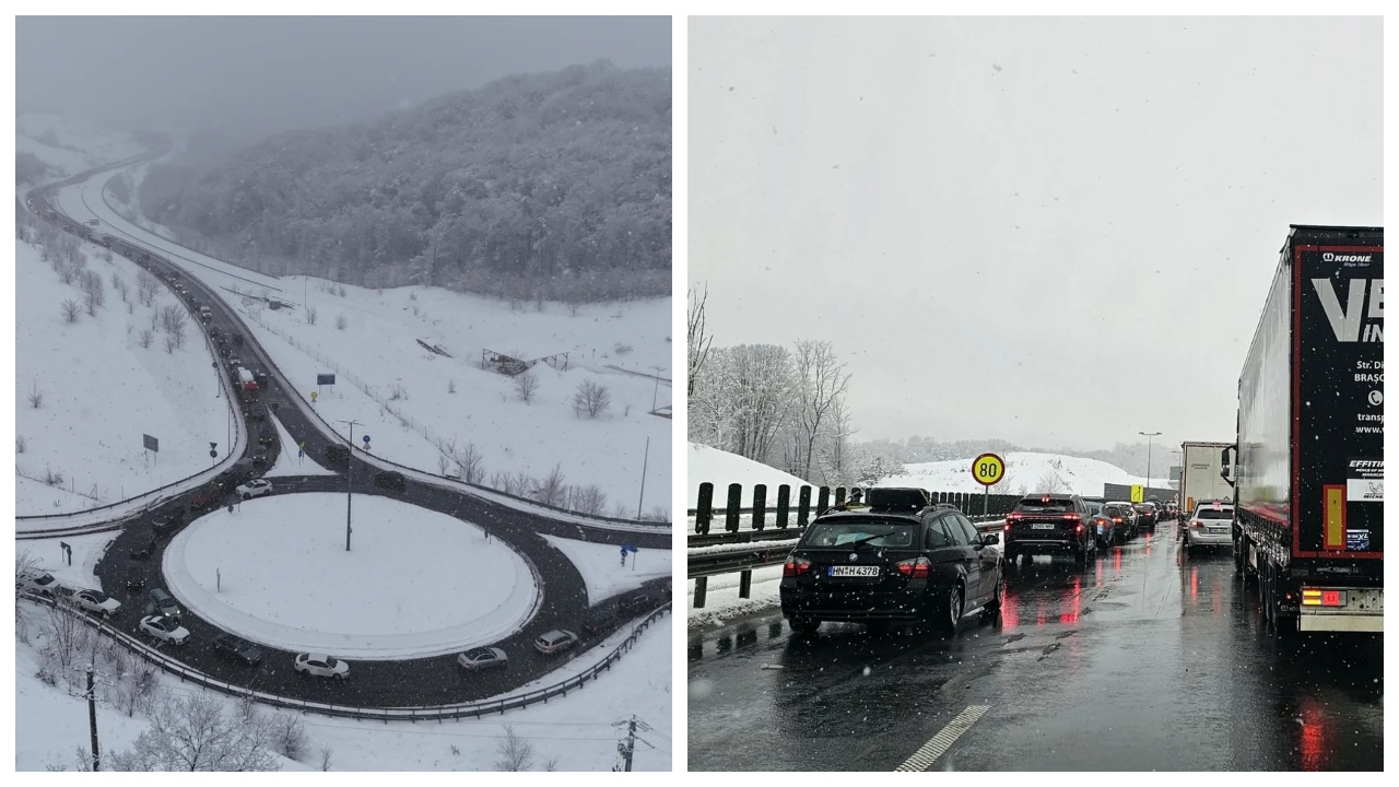 Cozi kilometrice pe Autostrada Vestului! Mulți români din diaspora se întorc în Occident după sărbători