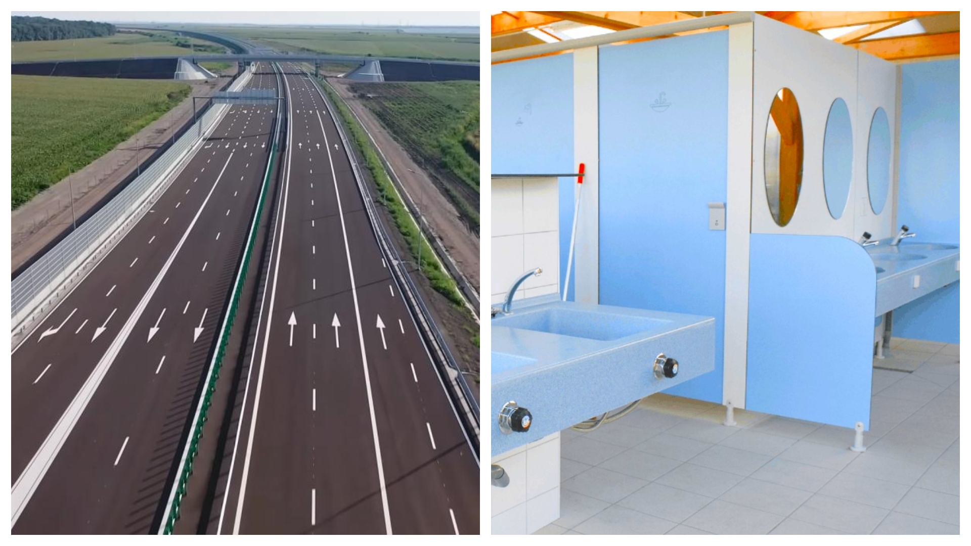 Prima autostradă din România cu duşuri pentru şoferi şi staţii de încărcare pentru vehicule electrice. Unde vor fi amplasate spaţiile pentru servicii