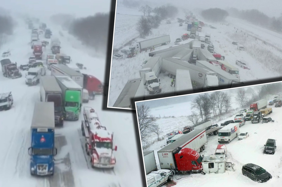 Peste 100 de mașini implicate într-un carambol, în Michigan, din cauza unei furtuni puternice de zăpadă. Viscolul a paralizat mare parte din SUA