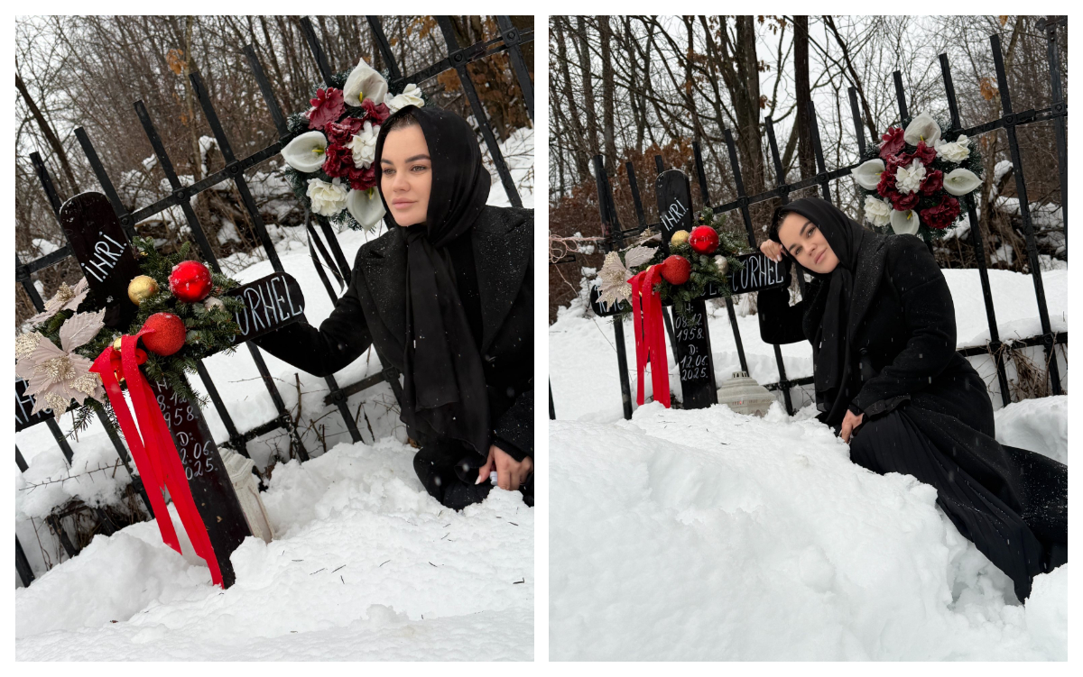 Carmen de la Sălciua, destăinuiri emoționante la mormântul tatălui său: ”Acum eu sunt aici, iar tu nu mai ești”