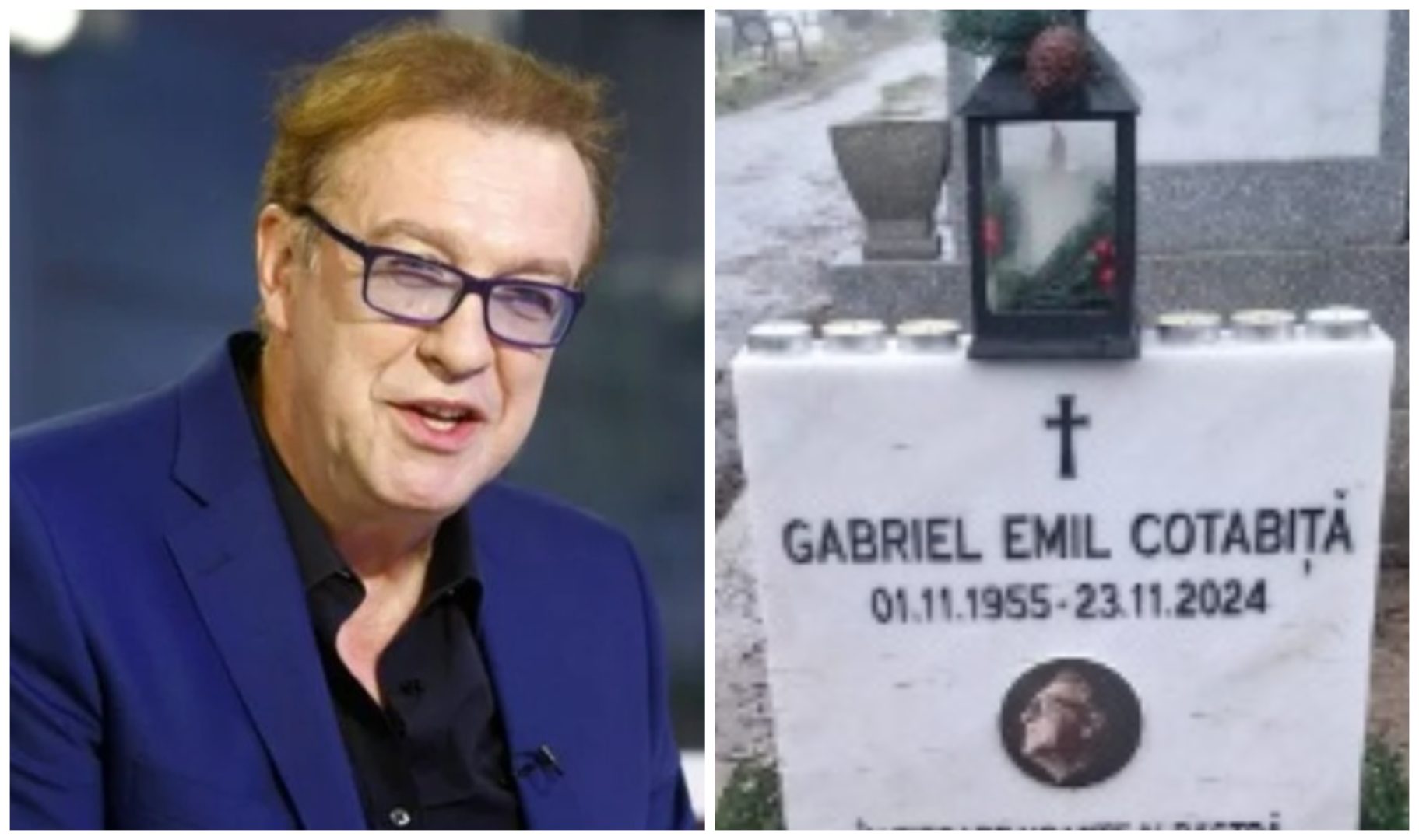 Cum arată mormântul lui Gabriel Cotabiță, din Cimitirul Bellu, unde i-a fost îngropată cenușa