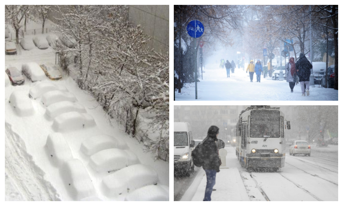 România sub zăpadă și ger, cea mai dură iarnă din istorie. Unde au fost înregistrate -38 de grade Celsius