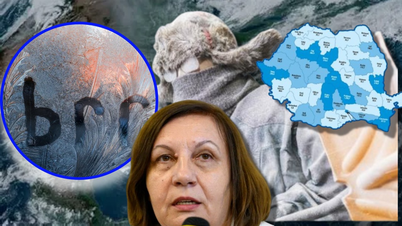 Elena Mateescu (ANM) anunţă temperaturi siberiene după „gerul Bobotezei”. Ciclonul polar vine cu -15 grade Celsius după ruperea vortexului polar