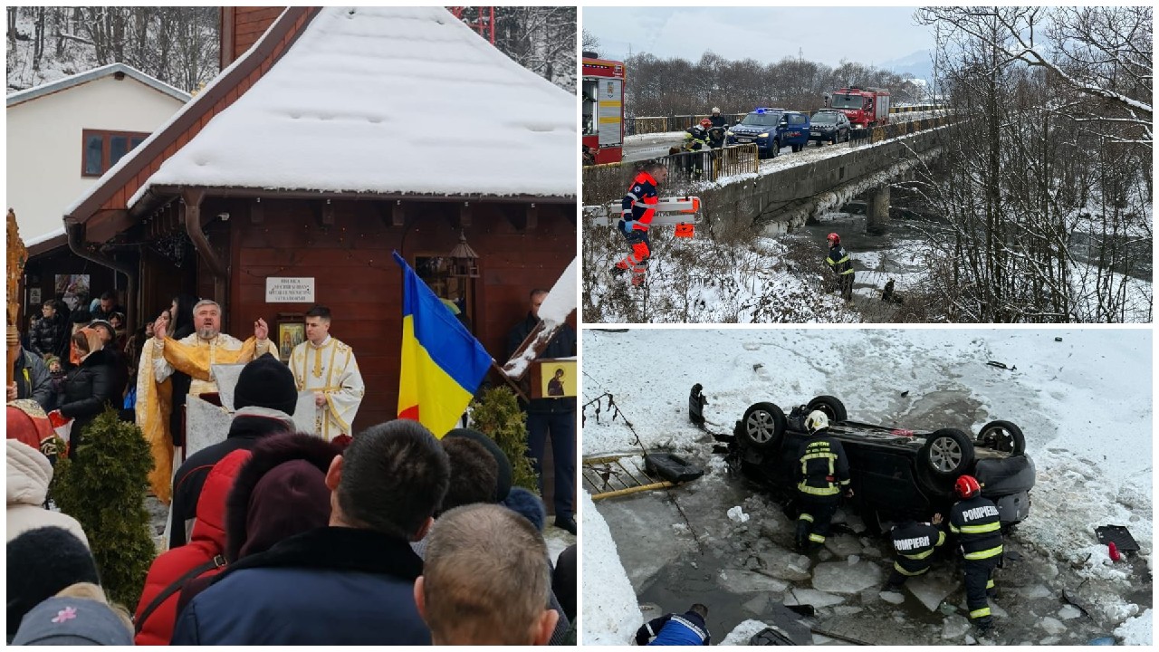 Tragedie în familia preotului Ioan Cozma din Vatra Dornei. Fiul său în vârstă de 14 ani a murit, iar soția și alți doi copii sunt în stare critică după accidentul în care mașina lor a căzut în râul Bistrița