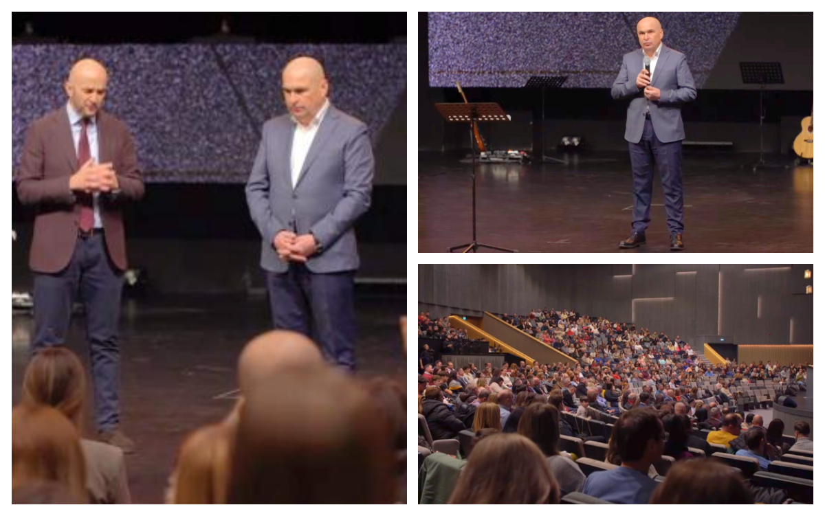 VIDEO Rugăciune pentru premierul Ilie Bolojan la Biserica Baptistă din Oradea: ”Doamne, te rog să pui peste dânsul înțelepciunea care vine de sus”