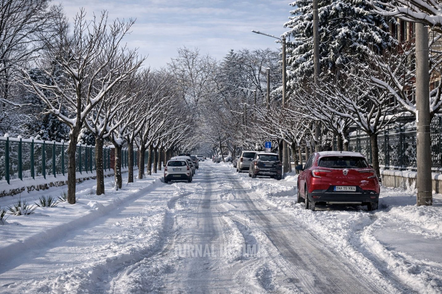 Ger aspru după ninsori și viscol. Temperaturile au coborât până la -18 grade Celsius