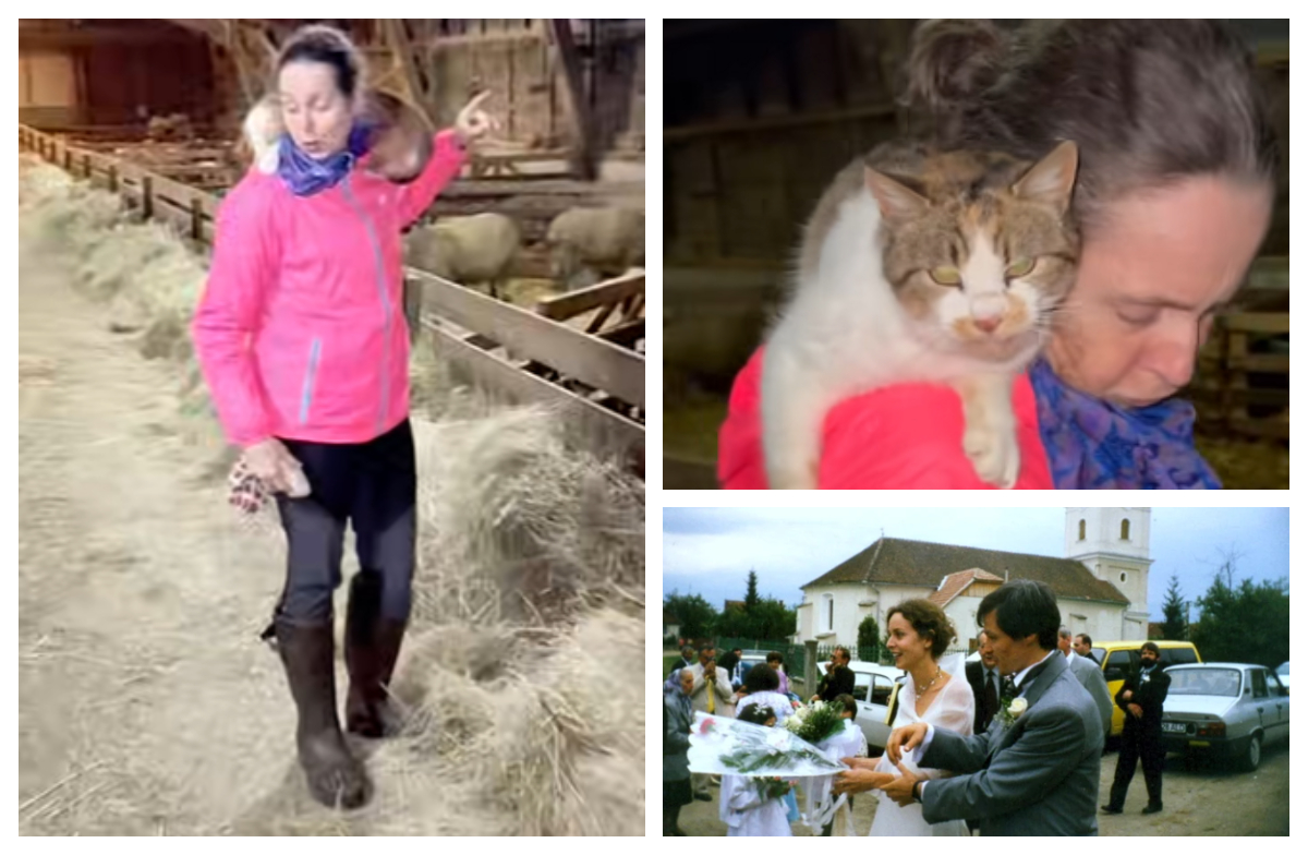 Valerie Cioloş s-a adaptat la „Mioriţa”. Imagini insolite cu soţia fostului premier dansând printre oi cu o pisică pe cap VIDEO