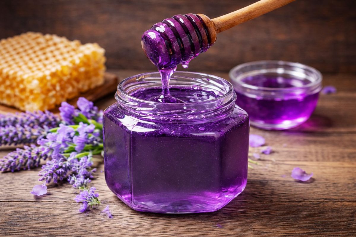 Mierea violetă, rară și unică în lume. Unde se găsește acest aliment care a cucerit Internetul