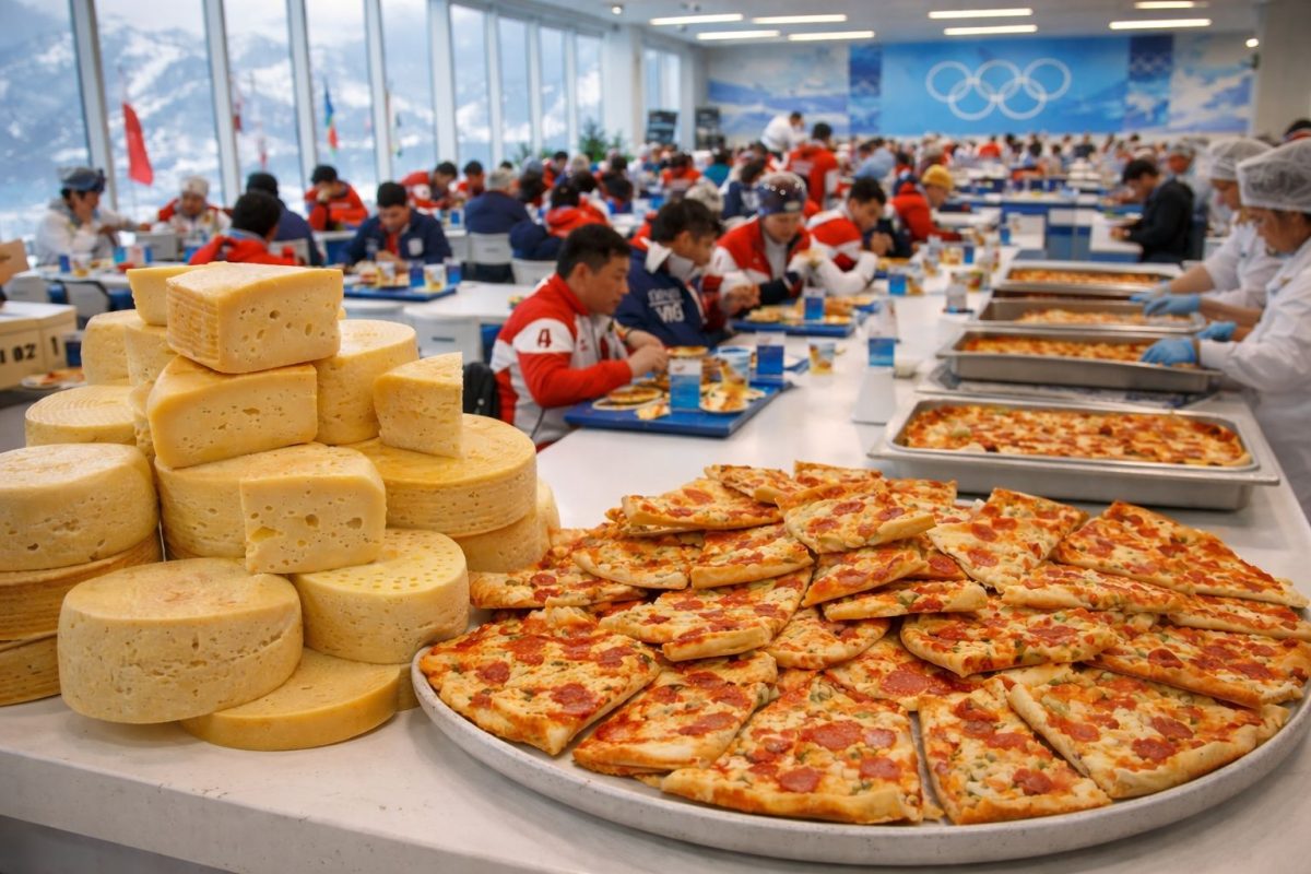 Sportivii au consumat zeci de kilograme de brânză și 12.000 de felii de pizza la Jocurile Olimpice de iarnă