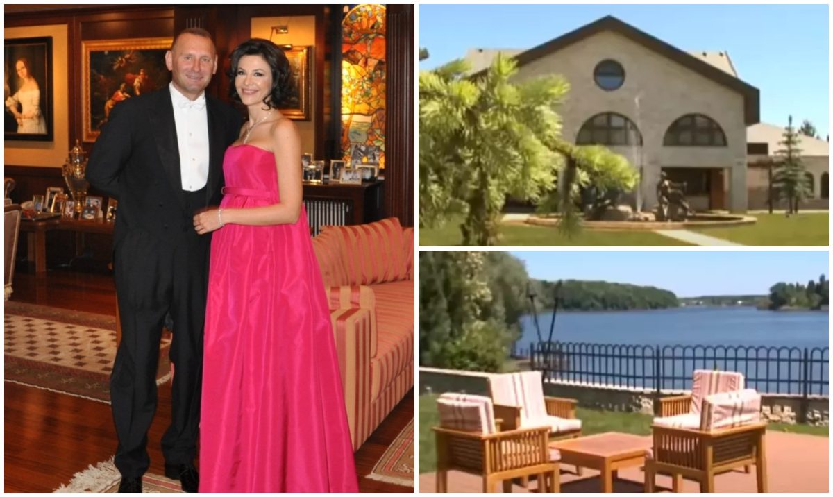 FOTO Adina Alberts și Viorel Cataramă locuiesc într-o vilă impunătoare, pe malul lacului Snagov. Interiorul casei impresionează prin eleganță și rafinament