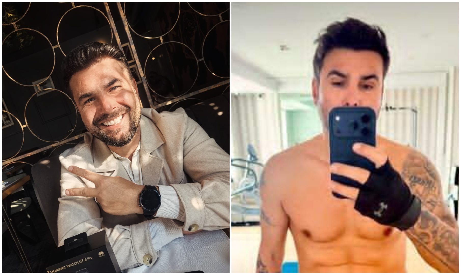 Adrian Mutu și-a etalat pătrățelele pe abdomen, la 47 de ani. ‘Briliantul’ are o formă fizică de invidiat