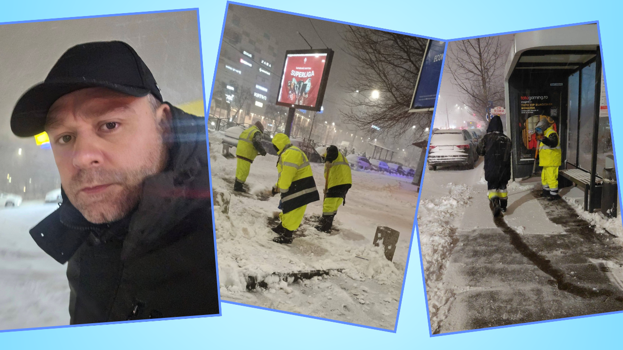 Noaptea albă a primarului: Ciprian Ciucu coordonează deszăpezirea străzilor din București. A pus la dispoziţie un număr de telefon pentru sesizări