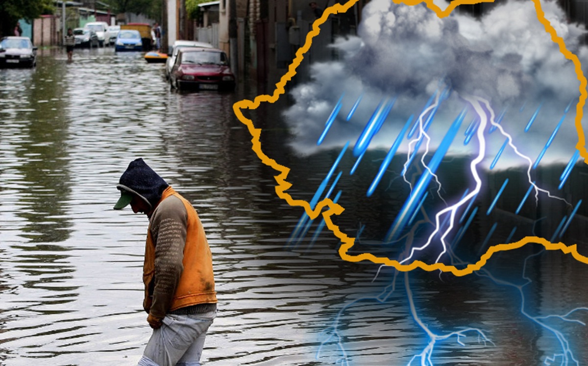 Ciclonul Deobrah face ravagii. A fost emis COD GALBEN, intemperiile lovesc cel mai rău la noapte