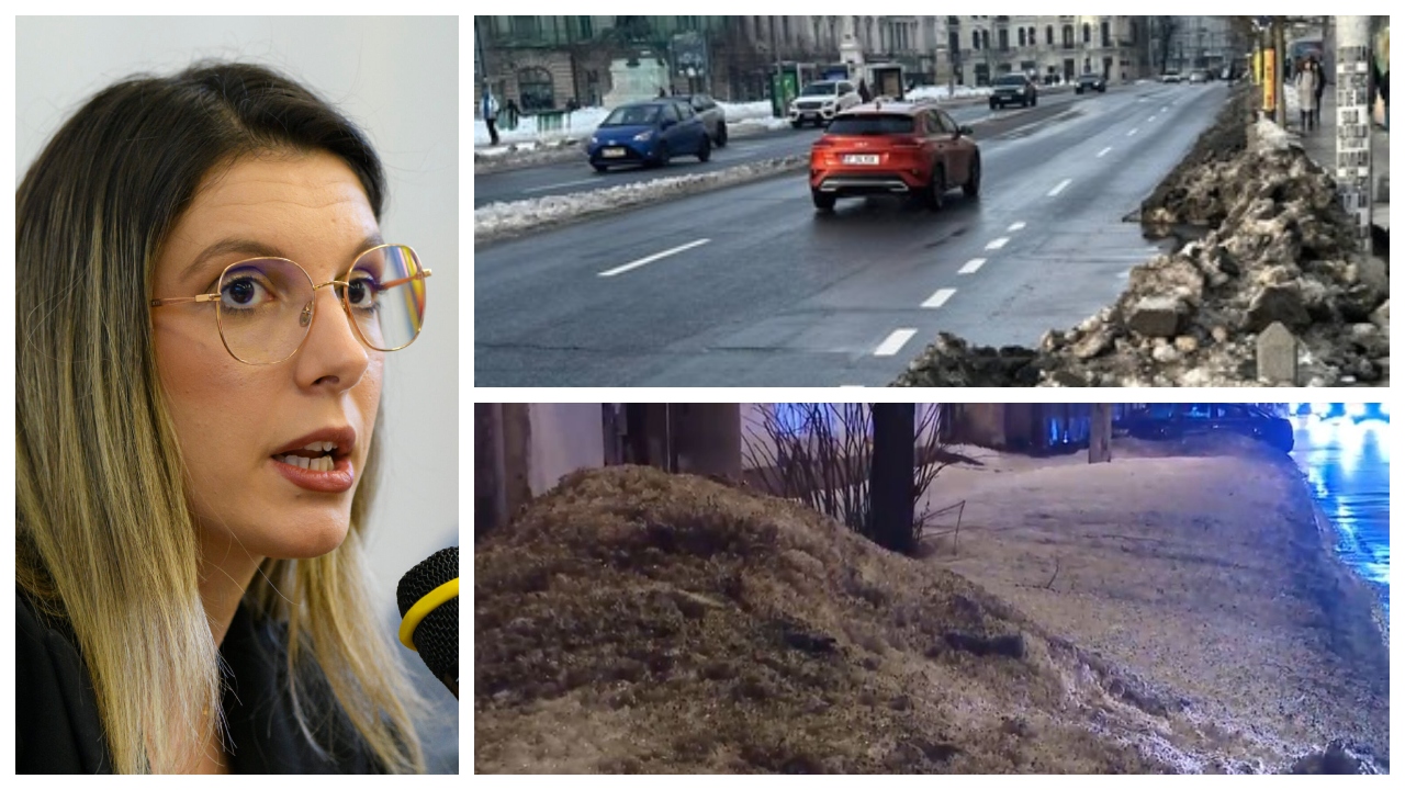 Ministrul Mediului, despre zăpada neagră din București: „Această poluare ajunge în plămânii noștri, în fiecare zi”