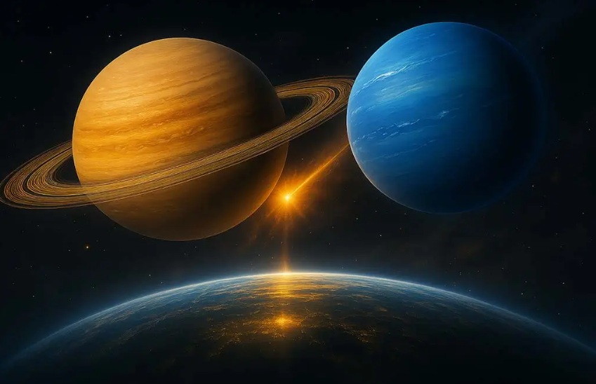 Cum influențează conjuncția Saturn–Neptun destinul zodiilor. Este un prag cosmic rar