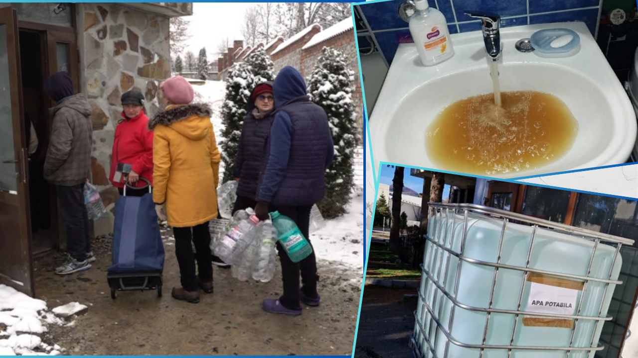 Situația a scăpat de sub control la Curtea de Argeș! Apa de la robinet este NEAGRĂ, contaminată cu o bacterie periculoasă