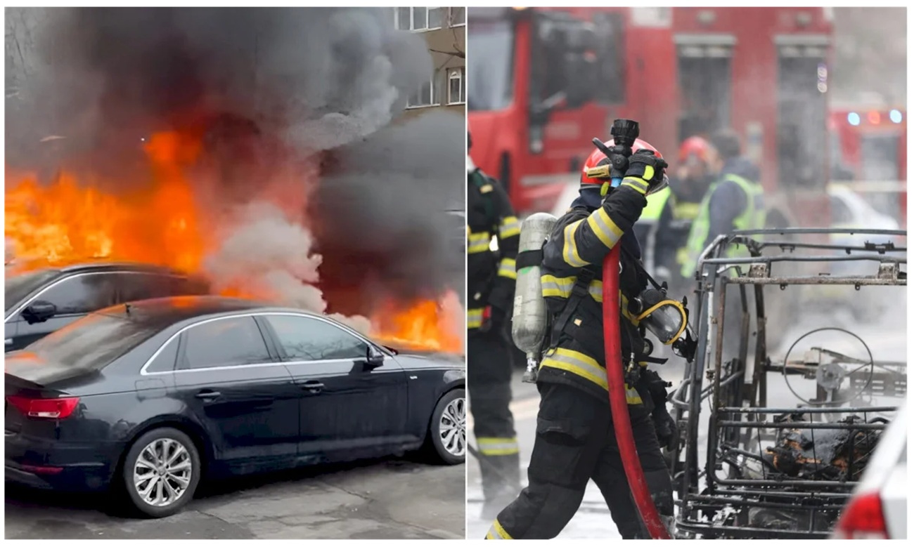 Detalii înfiorătoare despre tragedia din Capitală. De ce femeia a ars ca o torță în mașina cuprinsă de flăcări, iar soțul ei a scăpat