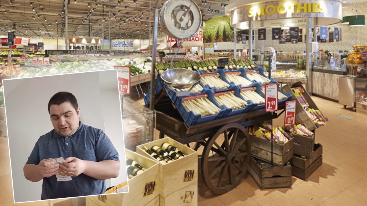 Ce poți cumpăra cu 37 de euro într-un supermarket din Olanda. Videoclipul postat de un român