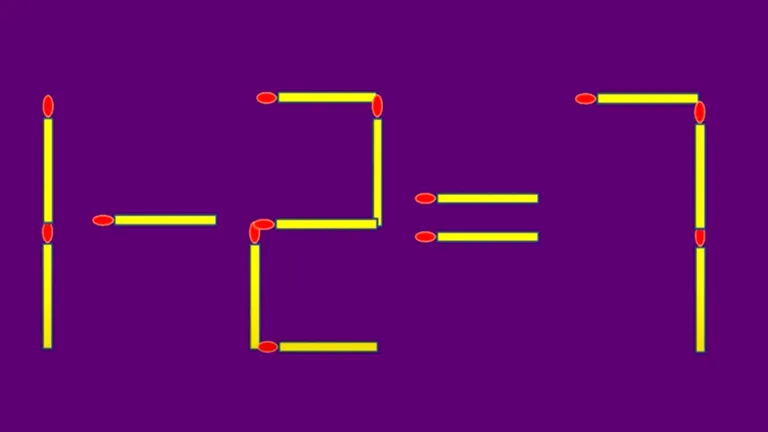 Ai minte de geniu? Mută un singur băț de chibrit pentru a corecta ecuația