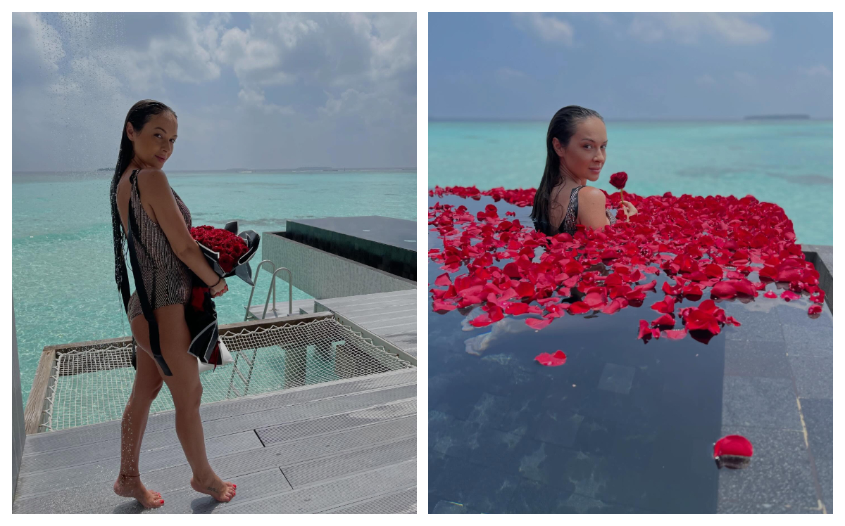 Cu cine a plecat Vlăduța Lupău în Maldive. Imagini spectaculoase din vacanță