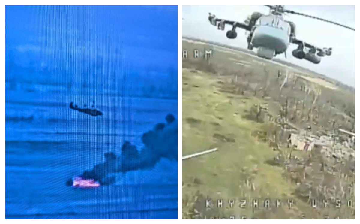 Război în Ucraina. Momentul în care o dronă doboară un elicopter rus Ka-52 „Alligator”. VIDEO