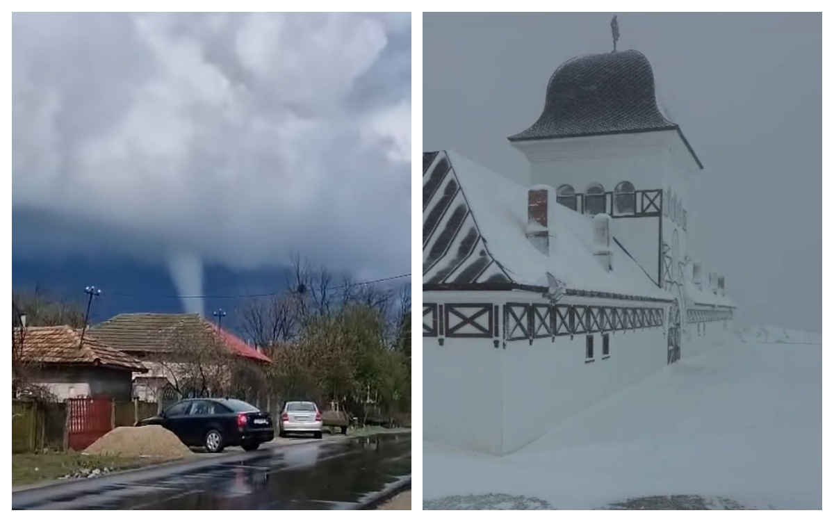 Prognoza meteo. Fenomene extrem în martie, tornade în sud, ninsori, viscolite la munte. Silviu Grigore a citit hărţile şi ştie când scăpăm de ciclon
