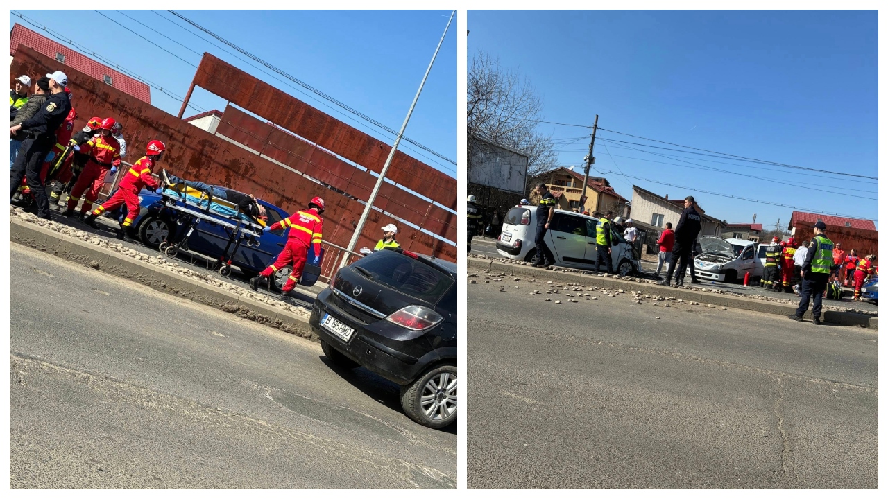 Accident cumplit în București! O femeie a murit după un carambol cu patru mașini
