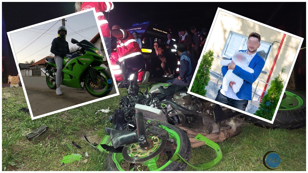 Motociclist de 21 de ani, mort într-un accident în Mehedinţi. Peste două luni avea programată nunta cu mama fiicei lui 