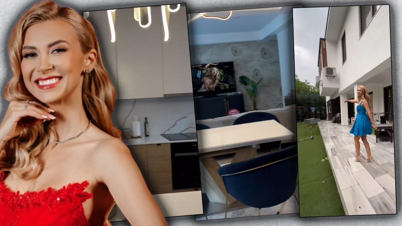 Andreea Bălan, vilă de lux în zona de nord a Capitalei. Cum arată casa în care vedeta locuiește cu fetițele sale: „A fost construită ca duplex”