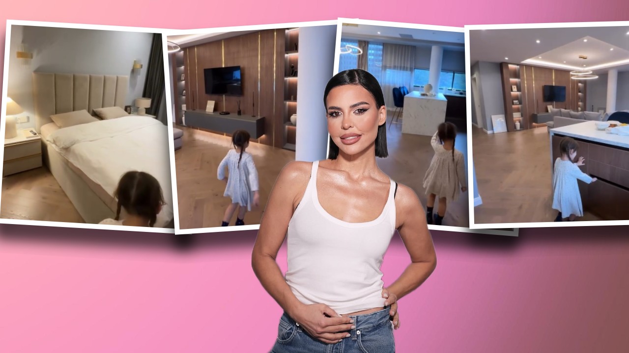 Andreea Popescu a făcut turul apartamentului în care s-a mutat după divorțul de Rareș Cojoc: „Anastasia vede pentru prima oară noul apartament”