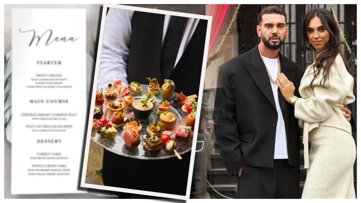 Cum arată meniul la nunta lui Dorian Popa. Invitații se vor bucura de preparate sofisticate cum ar fi: perine de foie gras cu dulceață de afine și fistic