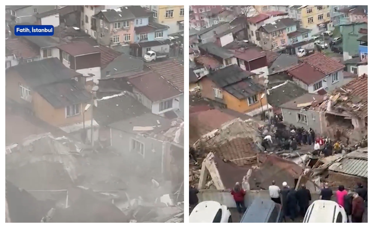 Explozie puternică în cartierul Fatih din Istanbul. Două clădiri s-au prăbușit, iar mai mulți oameni au fost prinși sub dărâmături