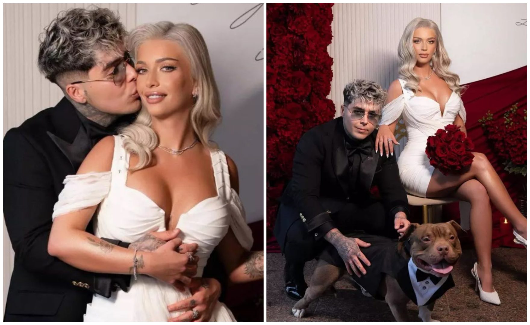 Lino Golden și Diana s-au căsătorit. Primele imagini cu cei doi miri. Au strălucit în ținute elegante