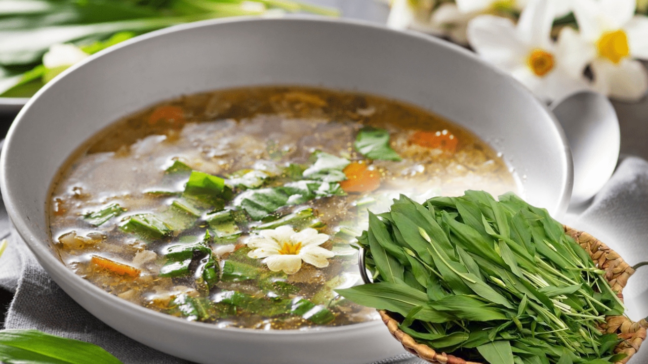 Rețetă pentru supă de leurdă, un adevărat deliciu. Usturoiul sălbatic are numeroase beneficii pentru organism