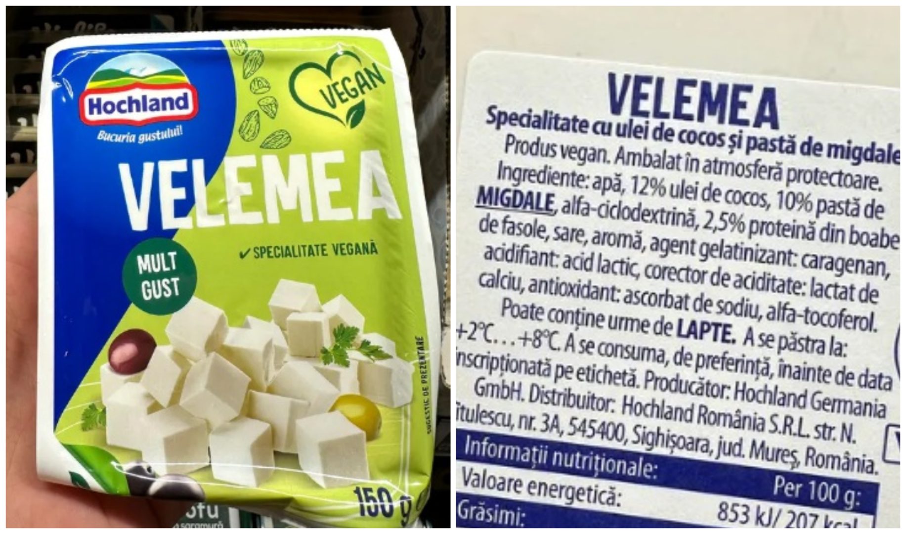 Ce conține, de fapt, ‘telemeaua’ de post din Kaufland. Un pachet de 150 de grame se vinde cu 11 lei