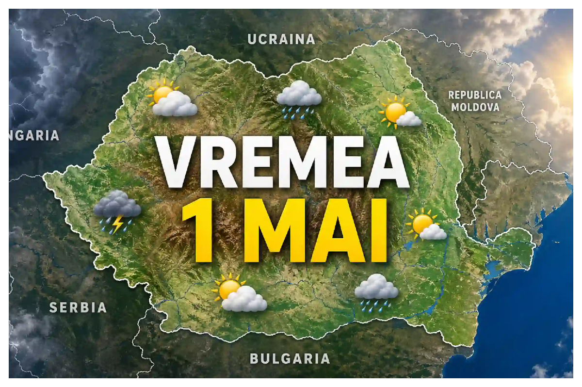 Prognoza lunară ANM. Congelator de 1 Mai, vremea se răceşte brusc de Ziua Muncii 2026