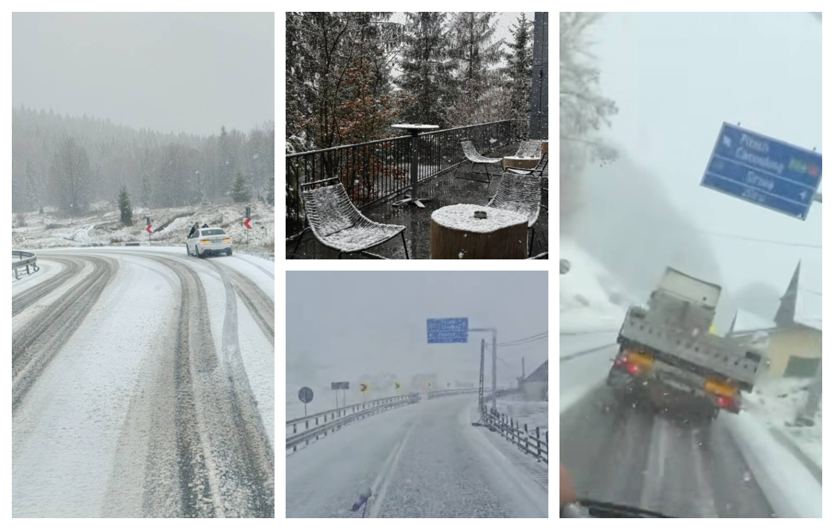 Anomalii termice în România! Ninge ca-n poveşti în multe locuri din ţară. Imagini feerice FOTO şi VIDEO